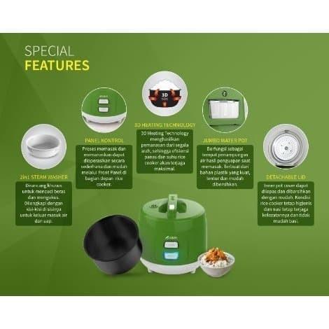 KIRIN Rice Cooker 1 Liter KRC-089