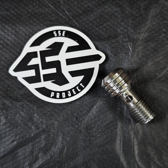 BAUT L BANJO NEPEL SELANG REM KALIPER MASTER REM RCB STAINLESS BUBUT HANDMADE