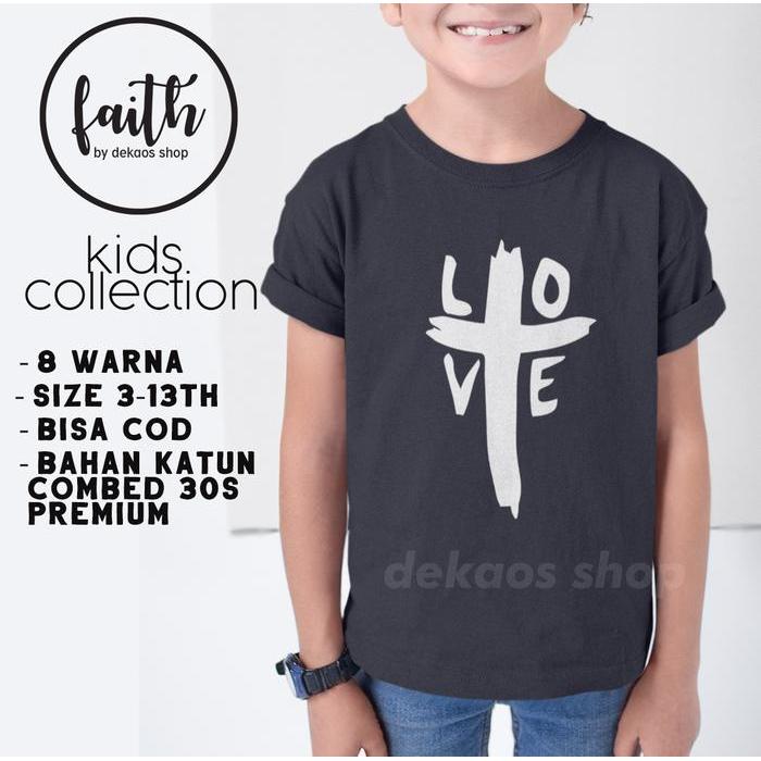BAJU KAOS ROHANI KRISTEN ANAK / BAJU KAOS ANAK ROHANI / DEKAOS 660KID