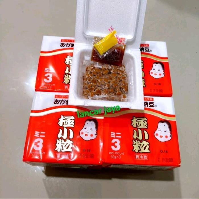 Okame Natto Kotsubu 1 Pack Isi 3 Cup Okame Nato Natto Jepang Nato Tape Kedelai Frozen Food