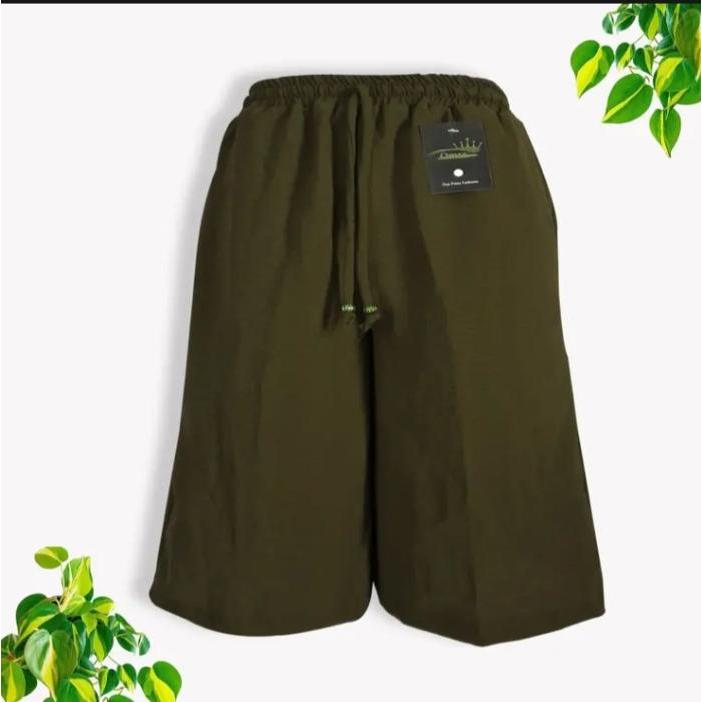 KULOT PENDEK TERBARU 7/8 CRINKLE AIRFLOW . CELANA KULOT JUMBO . KULOT WANITA PENDEK Kantong Nyaman