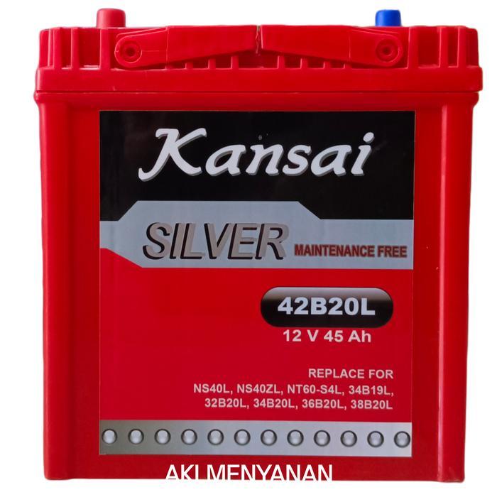 Aki Kansai Silver Bebas Perawatan Nt60 -4 Hiamper Jazz Brio Suzuki Xpander