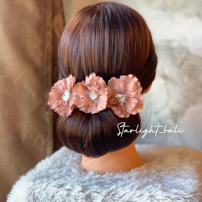 STARLIGHT BALI - Semanggi Bunga Dahlia / Semanggi Kain / Aksesoris Rambut / Semanggi Bali /