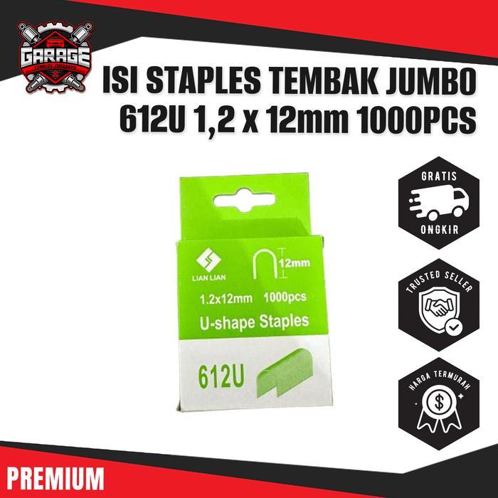 Isi Staples Tembak Jumbo 612 U - Refill U - Shape Staples 12mm