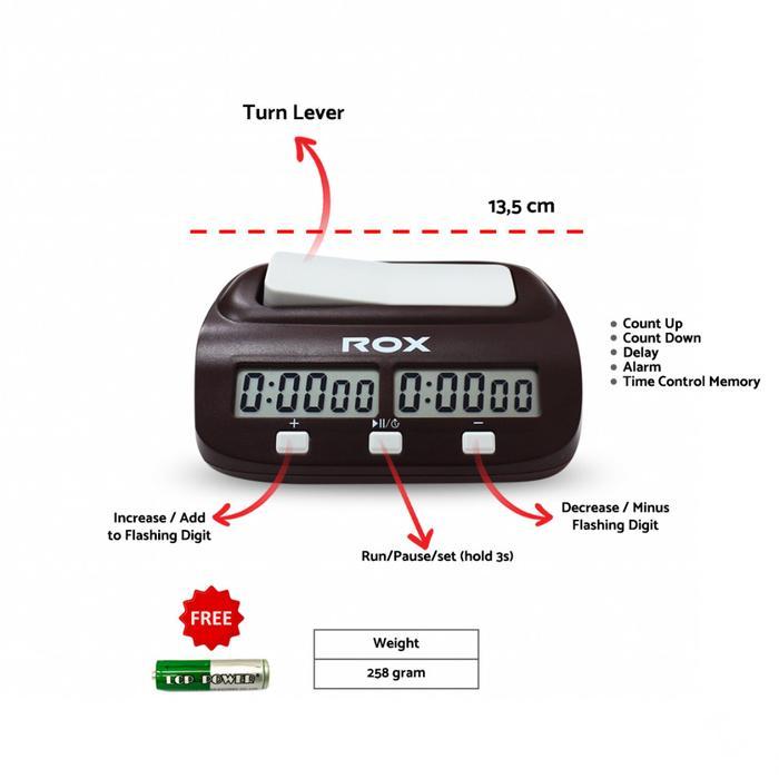 Jam Catur Leap Digital Chess Clock Count Timer Pasti Diskon