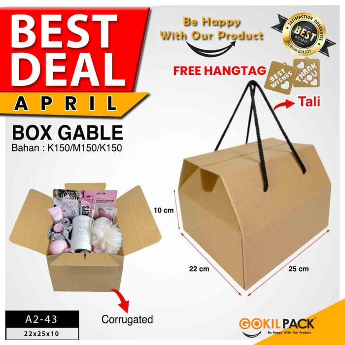 Gokilpack Dus Box Hampers Kardus Jumbo Gable Tentengan-A2-43 Hadiah