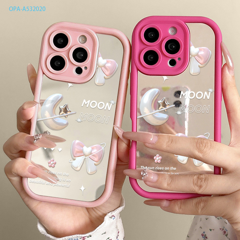 Casing Hp Untuk OPPO A60 A54 A58 A77S A57 A55 A53 A33 2020 2022 4G Cermin Phone Case TY-JZ S9-0016 S