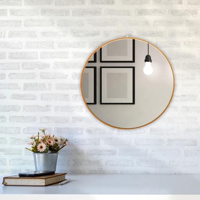 Cermin Minimalis Gantung Dinding Kaca Bulat Diameter 20Cm Aestethics - Lc104S