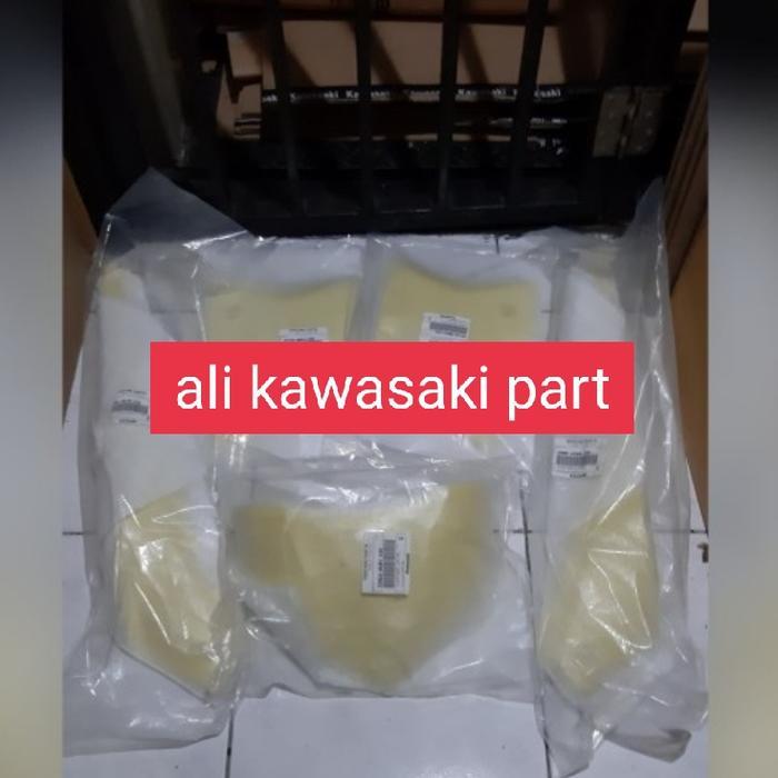cover mahkota body sayap tangki bawah body belakang kuning ksr ori