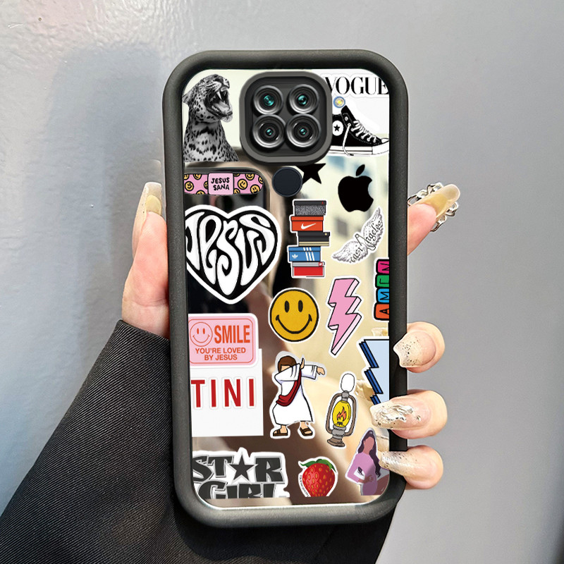 Casing Hp Xiaomi Redmi Note 9 Note 9s Note 9 Pro POCO M2 Pro Case Casing Foto Aneh Pola Kasus cermin