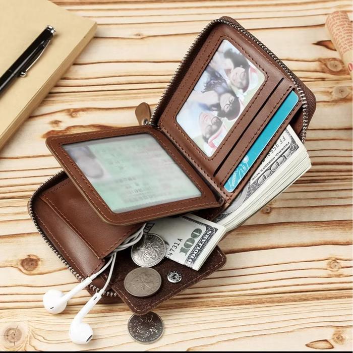 New Dompet Kartu Atm Anti Frid Card Holder Dompet Kulit Pria Wanita Dompet Weixier Weixer