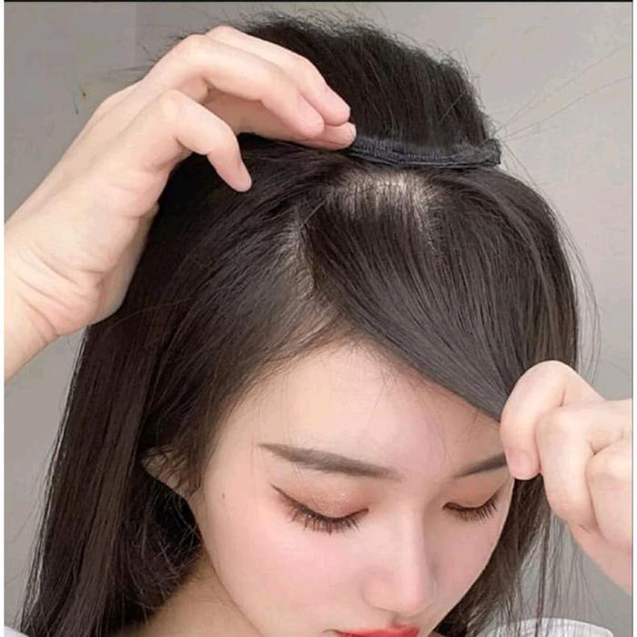 WIG PENAMBAH VOLUME RAMBUT HAIR SINTETIS RAMBUT PALSU PENGEMBANG RAMBUT MODEL TEBAL PENGGANTI SASAK