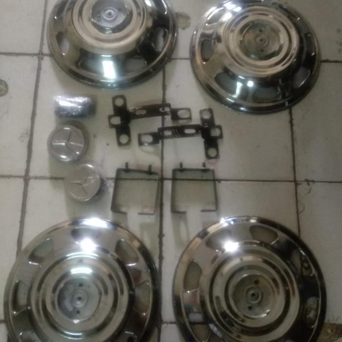 Dop Roda mobil ring 16 truk depan plus belakang 4 ban bahan stenlis
