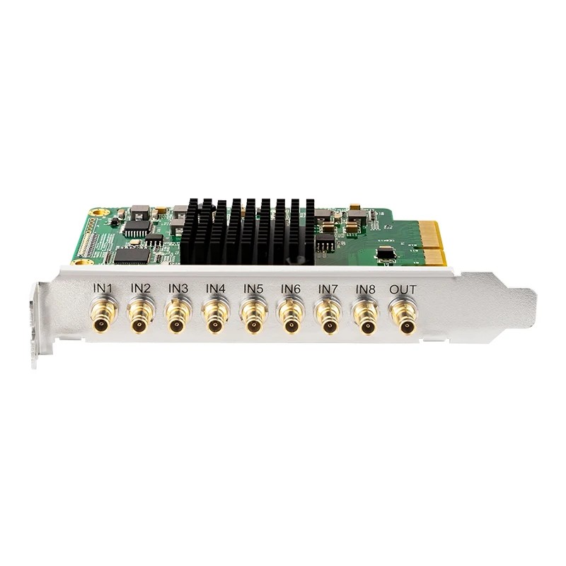 8 Channels 3G-SDI Input 1 Channel SDI Output 1080p60 Video Capture Card Output Card