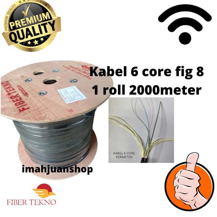 HOT SALE KABEL FO 6 CORE FIG8 1ROLL 2000M