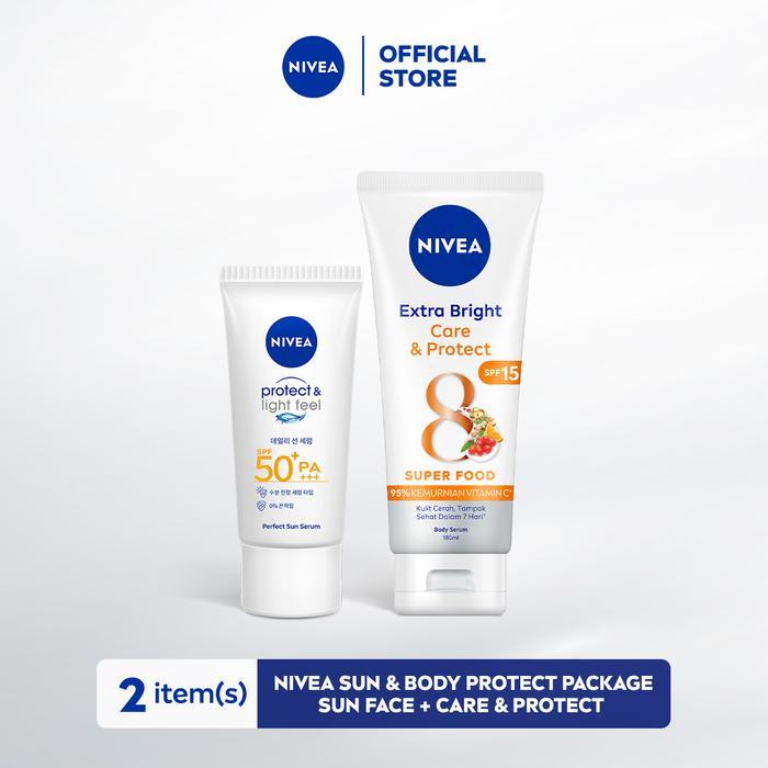 Nivea Sun & Body Protect Package - Sun Face + Care & Protect Terbaru !!!