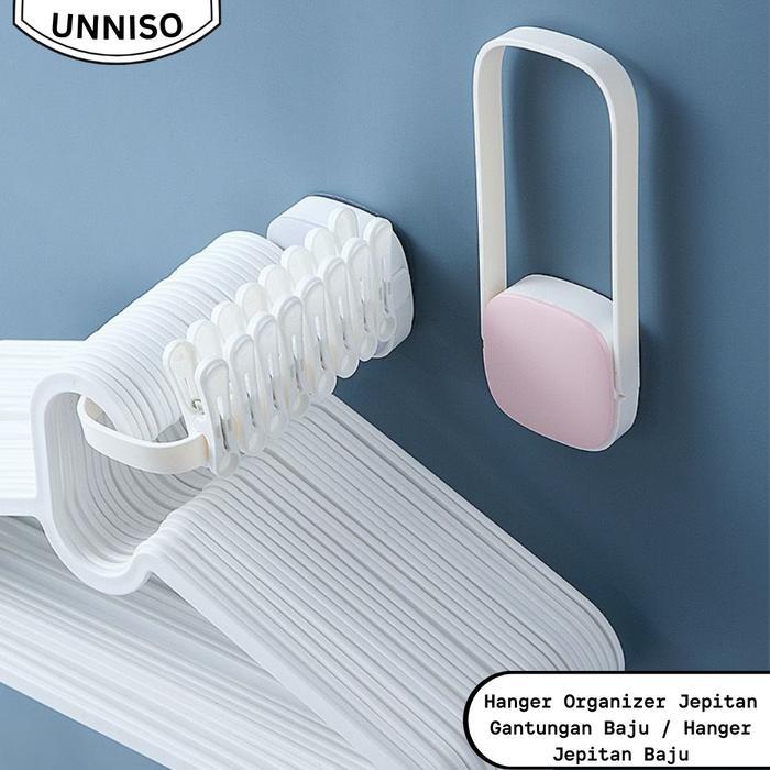 UNNISO - hanger organizer jepitan gantungan baju / hanger jepitan baju
