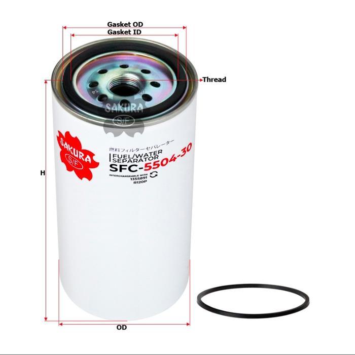 Sakura Fuel Water Sparator SFC-5504-30 SFC5504-30 16403-NY000 R-120P