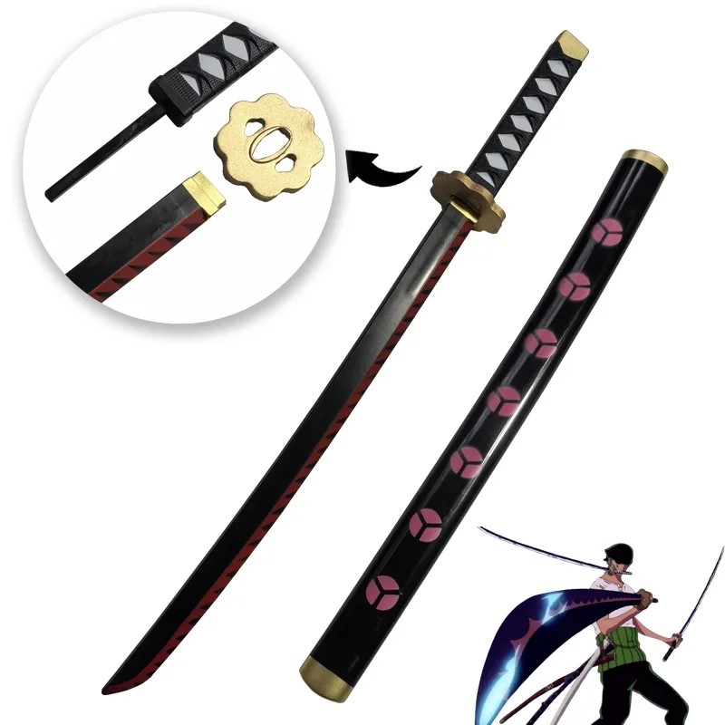 72cm One Piece Roronoa Zoro Katana PU Sword Toy Cosplay Knife Collection Japanese Ninja Samurai
