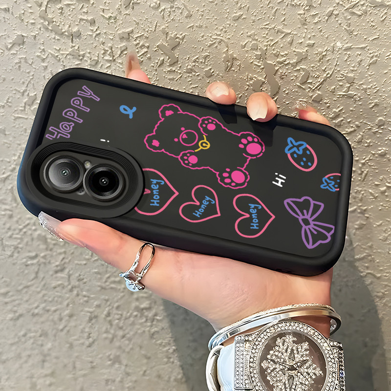 Casing Hp Untuk Realme C67 Realme 12 Lite Case Casing HP Beruang yang rusak Pola kasus ponsel tangga