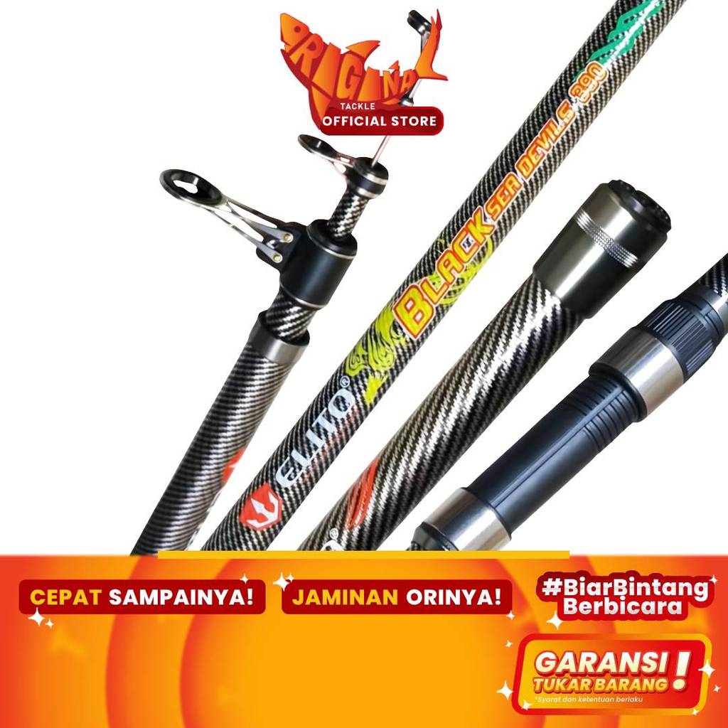 Joran Pancing Elito Surf Black sea Devils Carbon 450cm 420cm