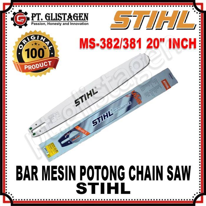 STIHL BAR Chain Saw MS 382 20" Inch Laser GUIDE BAR Chainsaw Potong Kayu MS-382 20" in 20 in Laser
