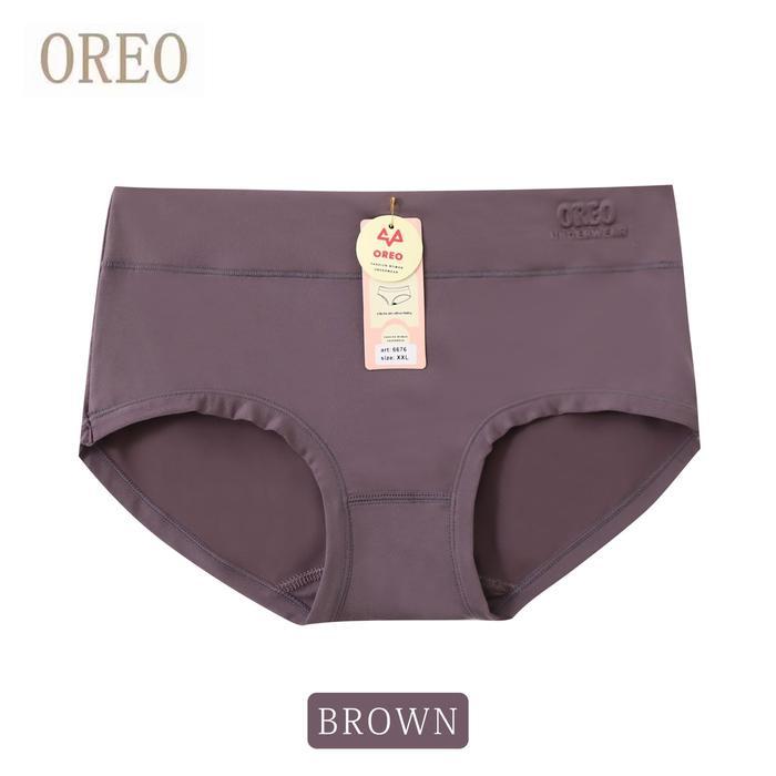 Premium (12Pcs) Celana Dalam Wanita Dewasa / Cd Oreo Cewek Katun Super Lembut - 6676 Nyaman Art