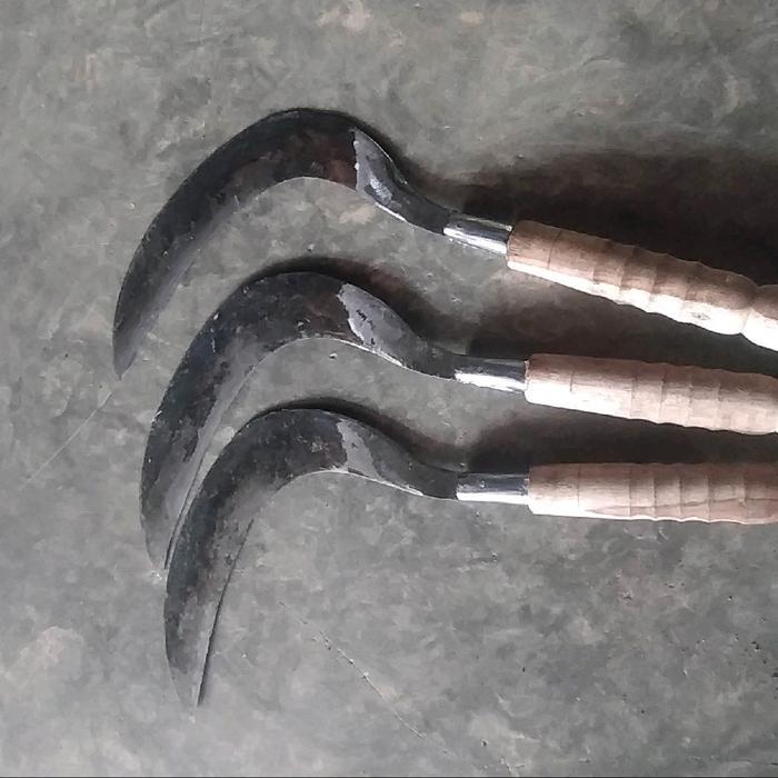 2pcs arit rumput Pemotong Rumput dan Gulma Berbahan Plat Baja, Panjang 33cm