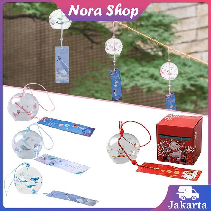 Lonceng Angin Kaca Wind Bells Hiasan Untuk Hadiah Lonceng Angin Kaca Gantung Angin