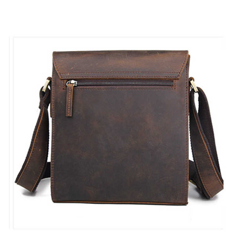 Vintage Fashion Genuine Leather Men Shoulder Bags Leather Messenger Bags men Crossbody bag Casual