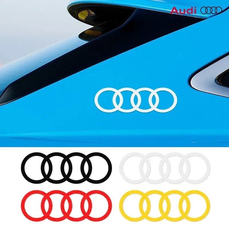 Car Door Side Sticker Waterproof Reflective PVC Body Window Decals Accessories For Audi A4 B6 B8 B7