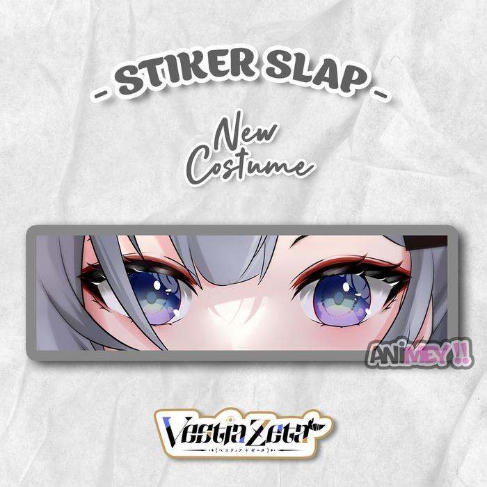 Stiker Slap Vestia Zeta New Costume / Stiker Anime Sticker Waterproof