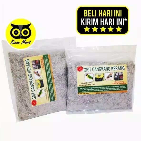 PAKAN BURUNG TEPUNG GRIT KERANG LAUT ASINAN MAKANAN HARIAN TERNAK