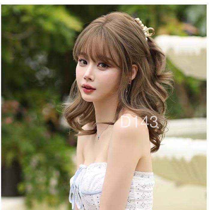 AEGYOSHOPPE - D143 full wig korea 45 cm - Wig Rambut Palsu Wig Wanita Korea Style Aesthetic Premium