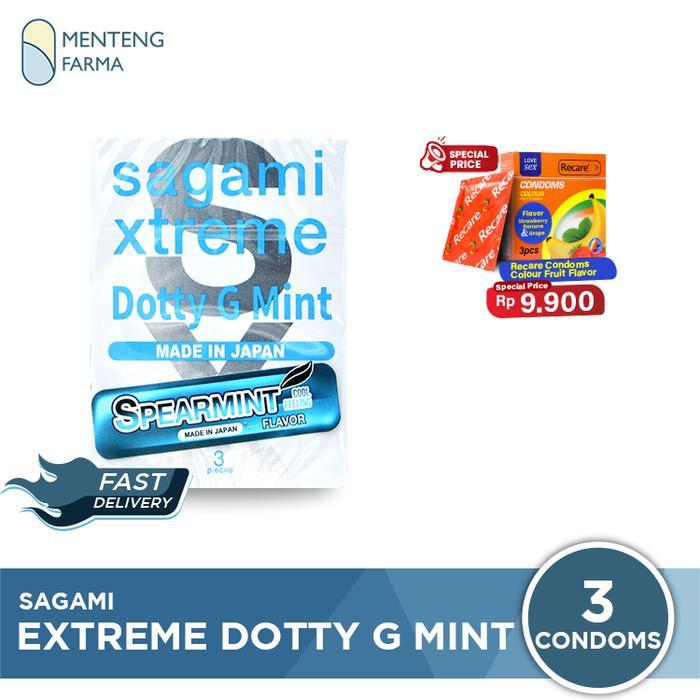 Xoticxquisite Kondom Sagami Xtreme Dotty G Mint Isi 3 - Aroma Spearmint Flavor