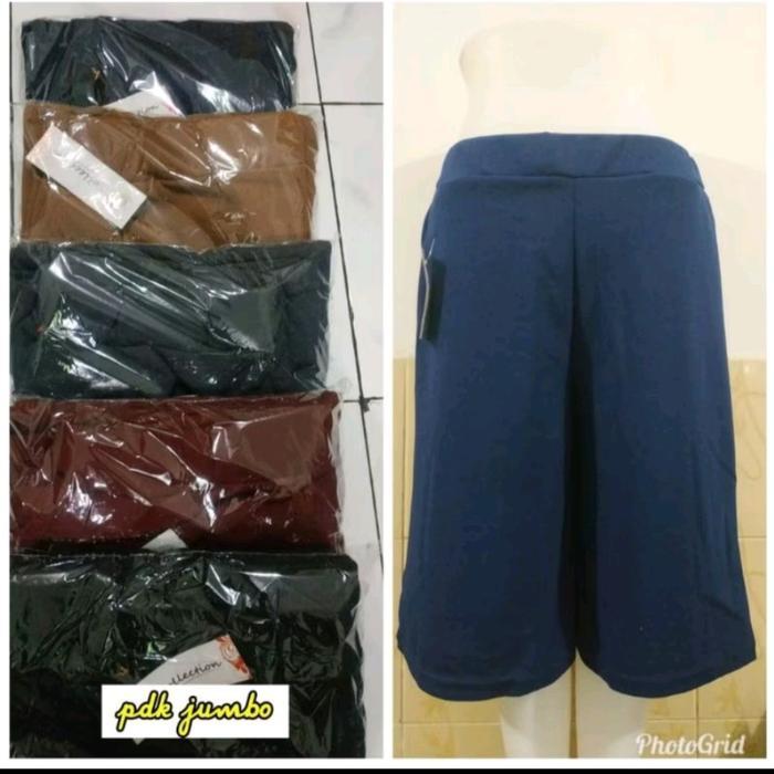 KULOT PENDEK SCUBA CELANA KULOT PENDEK JUMBO / CELANA PENDEK WANITA Hitam Dewasa Cewek Santai Casual
