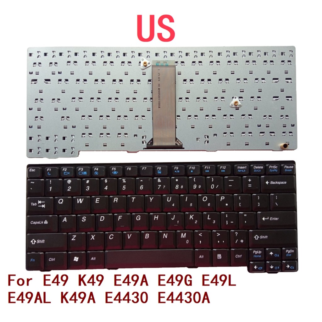 STOK TERBATAS  New US Laptop Keyboard For Lenovo Thinkpad E49 K49 E49A E49G E49L E49AL K49A E4430 E4