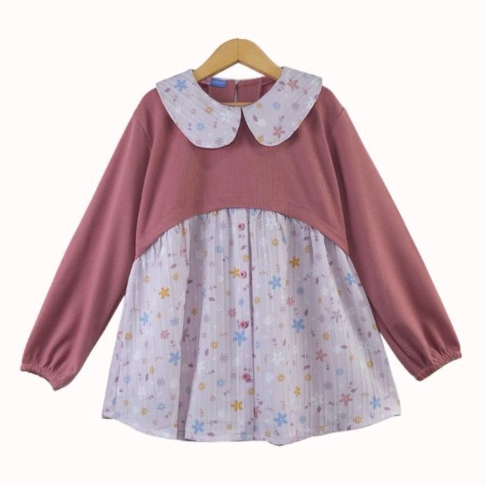 Baju Atasan Blouse Anak Perempuan Trendy Korean Style Usia 6 Tahun 7 Tahun 8 Tahun 9 Tahun 10 Tahun