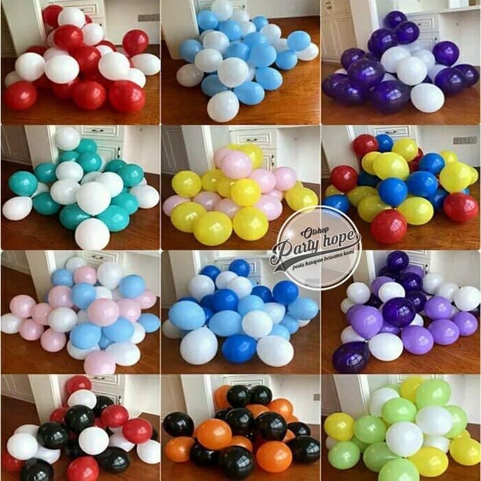 Balon Latex doff 1 PACK ISI 100 / Balon Per Pack / Balon Karet doff
