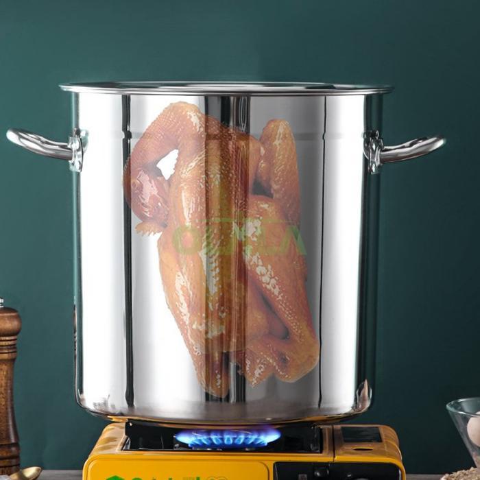 Dandang Panci Jumbo Tebal Tinggi Besar Stockpot Stainless Steel Dandang Jumbo 50/60cm oll-Y7425 /