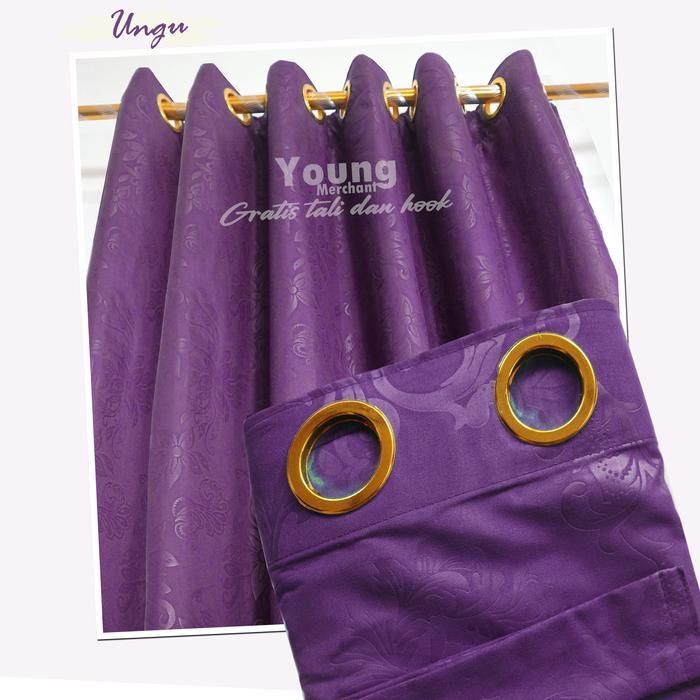 TIRAI PINTU DAN JENDELA EMBOS GORDEN JENDELA PINTU RUMAH MINIMALIS Gorden 1 meter, 12 ring smokring,