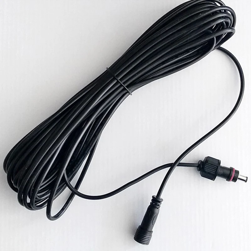 Waterproof IP67 Outdoor Solar Light Connection Wire 2Pin DC Solar Light Extension Cable Male to