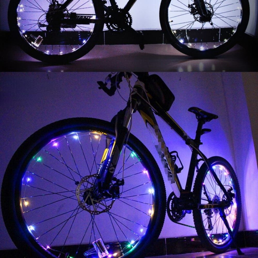 Bicycle Hot Wheel Lights Mountain Bike Frame Decoration Lights Bicycle Spoke Lights Night Riding