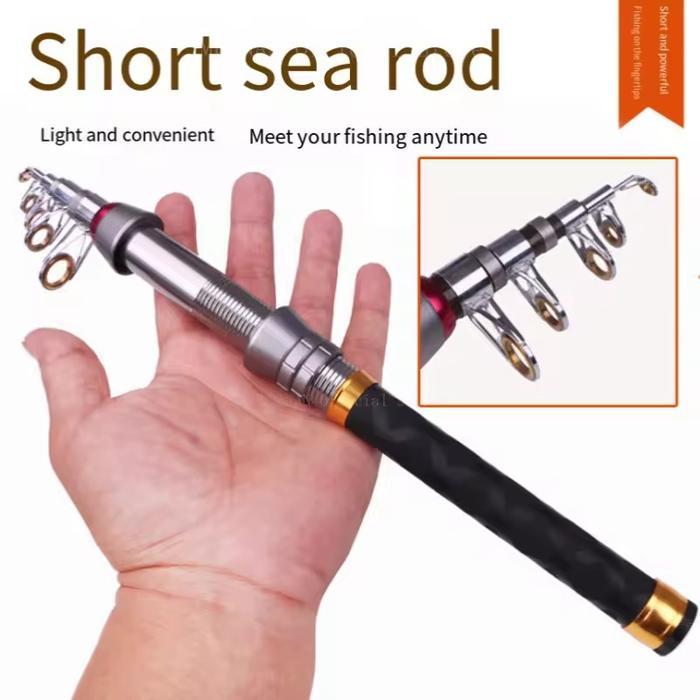Joran Pancing Antena Teleskopik Mini Portable Rod Spining Telescopic