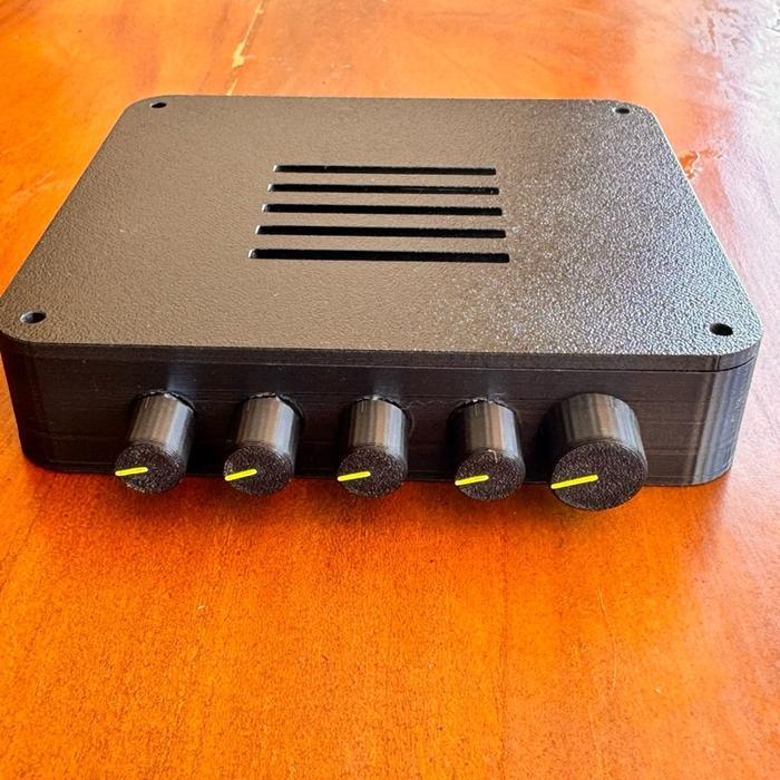 PLAYNFUN CASING ZK-TB21 AMPLIFIER 2.1 BOX HOUSING CUSTOM DESAIN PRESISI KHUSUS ZK-TB21 LUBANG KNOB