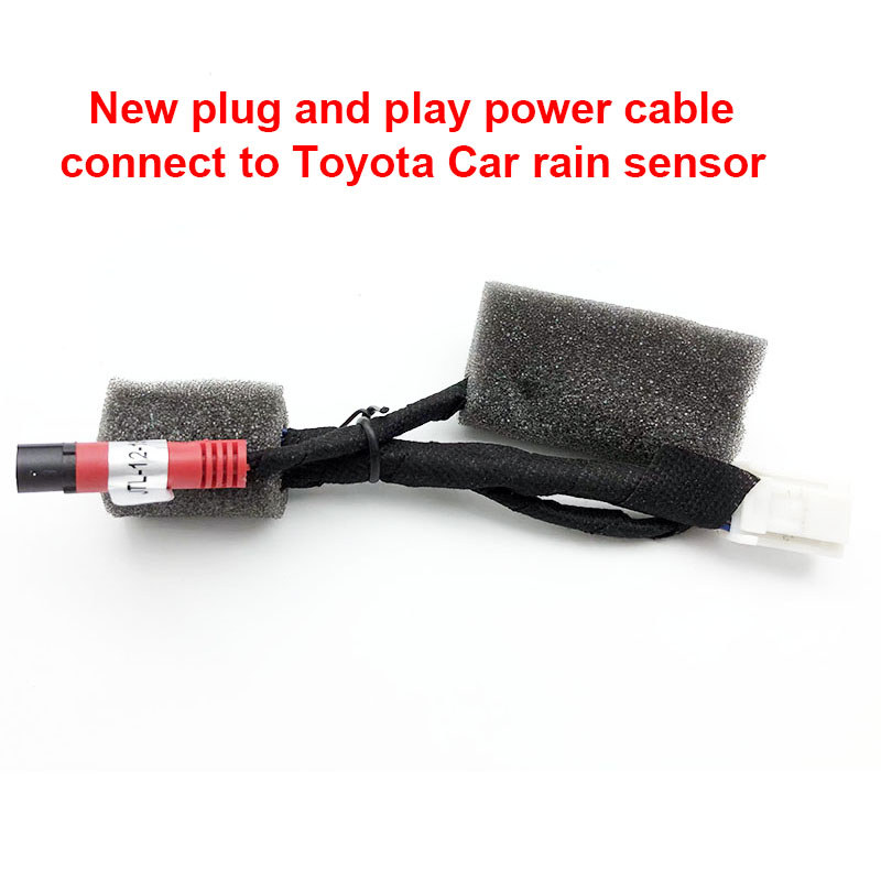Pemasangan Mudah Kamera Dasbor DVR Mobil Pasang dan Mainkan Kabel Daya Terhubung Ke Sensor Hujan Mob