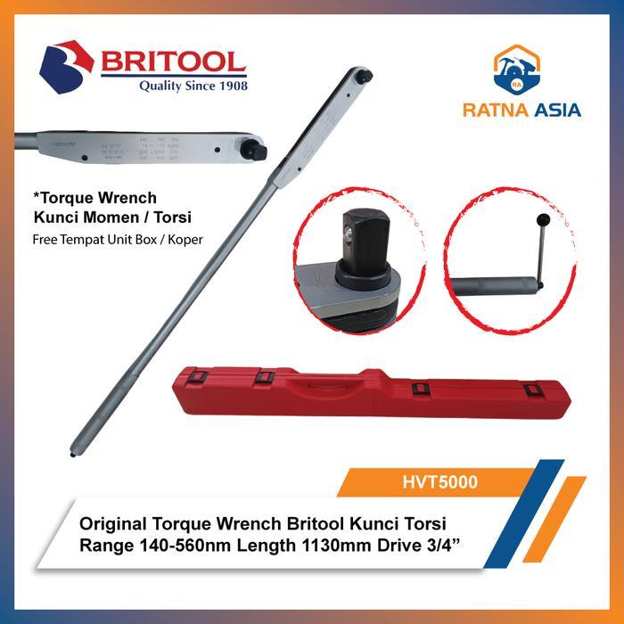 Britool HVT 5000 Kunci Momen Kunci Torsi 3/4" Torque Wrench HVT 5000