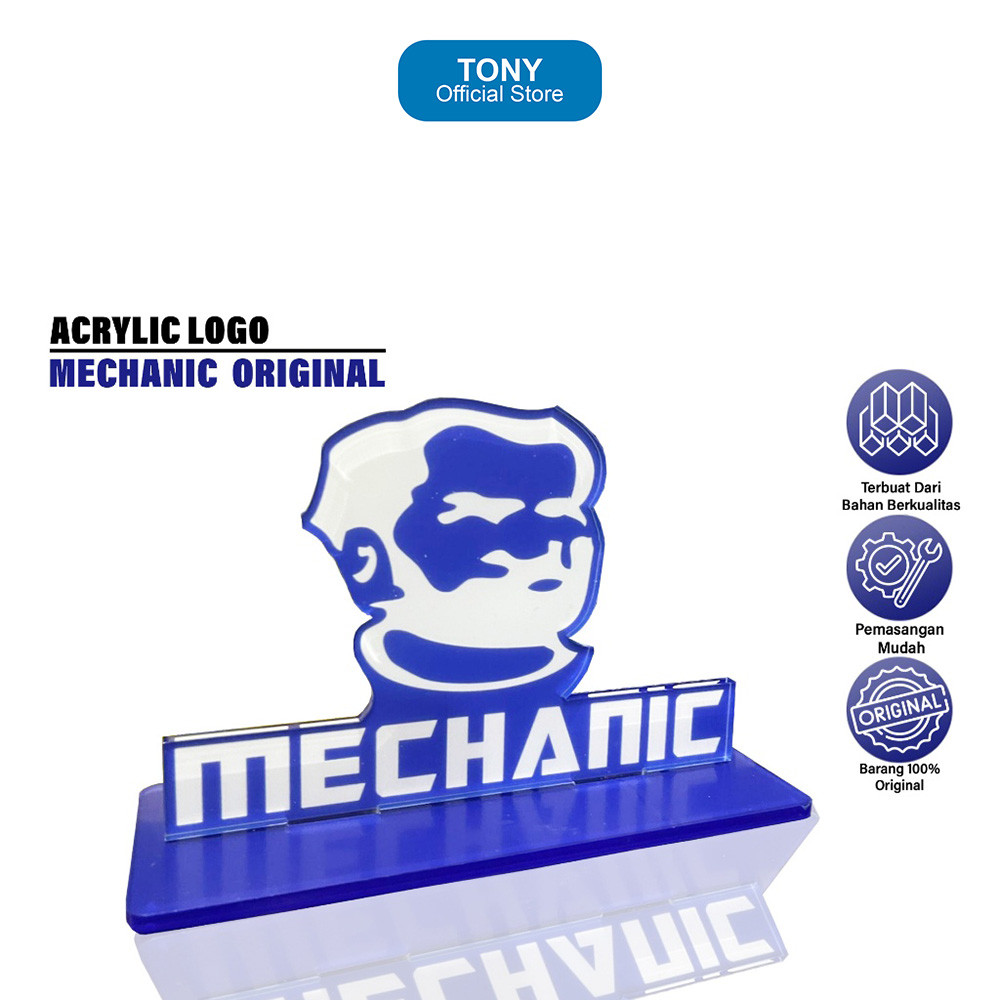 Logo Akrilik MECHANIC - Official Mechanic Brand Display Logo Accessory - MECHANIC ACRYLIC
