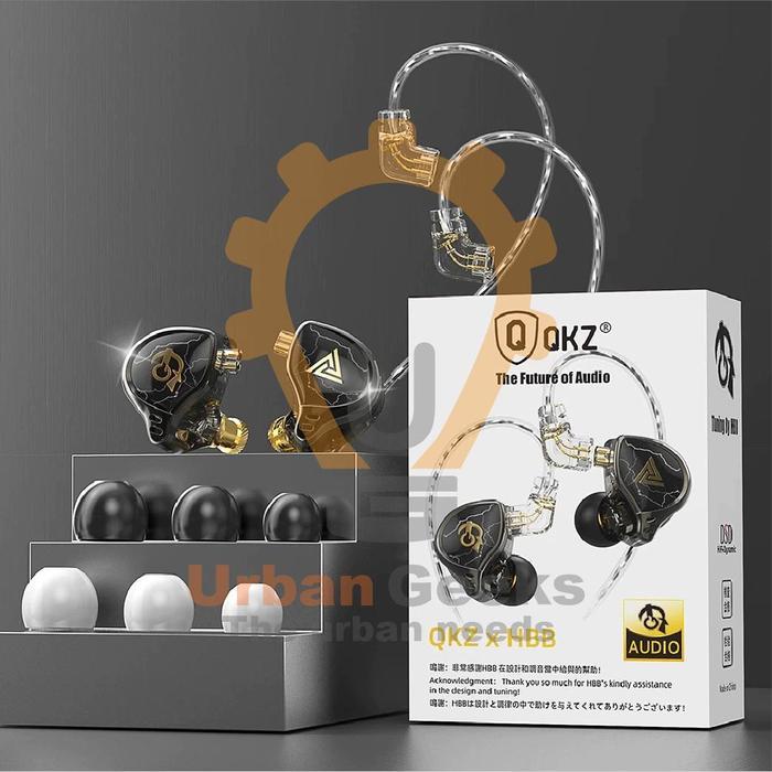 Sale Qkz X Hbb Titanium Coated Diaphragm Driver Hifi Earphones With Mic