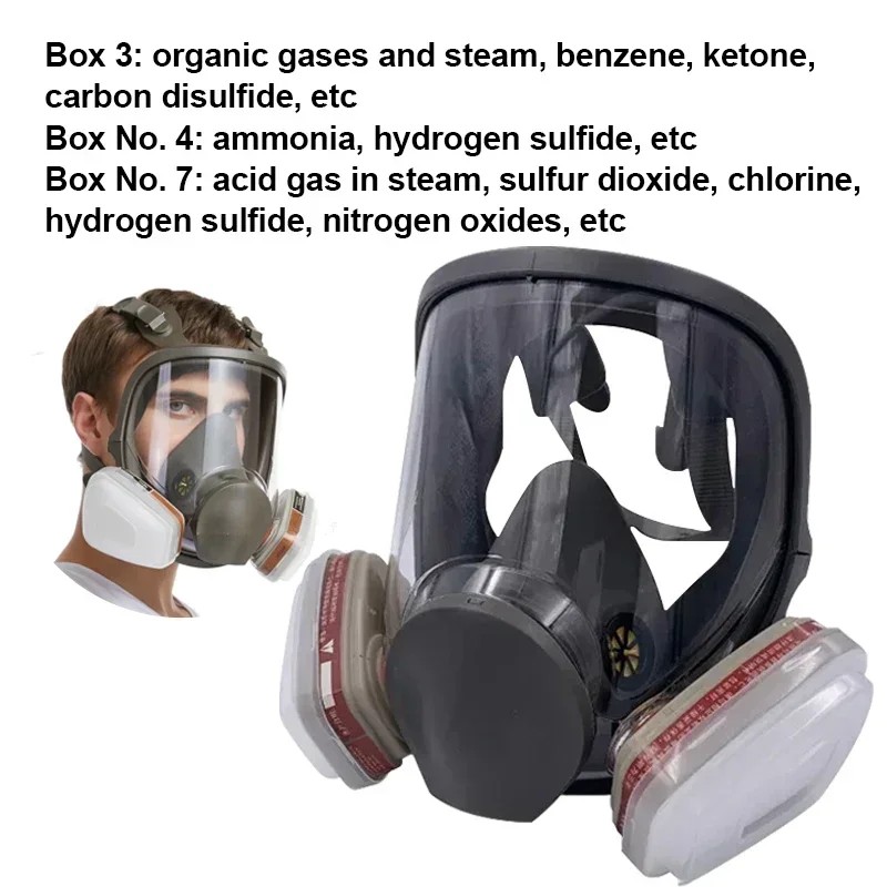 Full Face 6800 Gas Mask Spray Protective Mask Industrial Gas Mask Respirator New Type Gas Mask